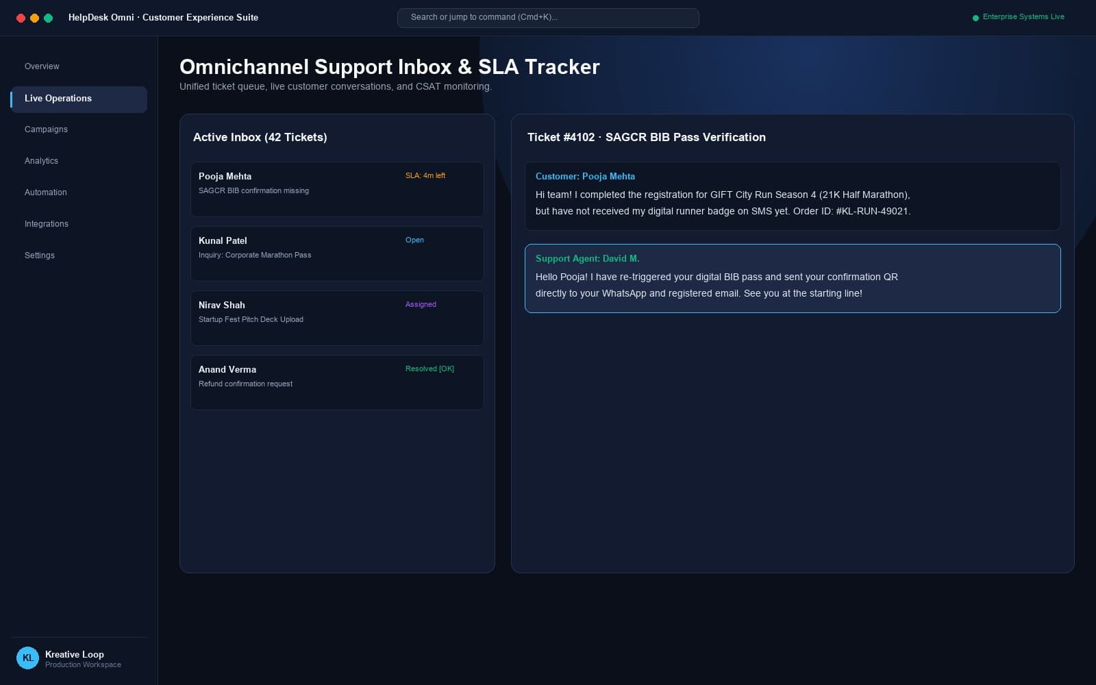 Customer Support Platform